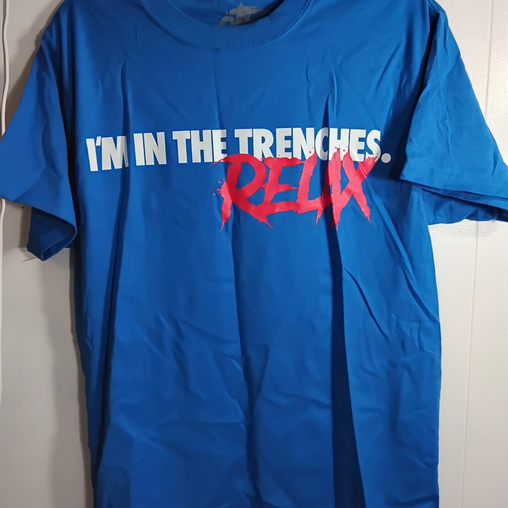 !it jeans Vibrant Blue Tee with Red Accents